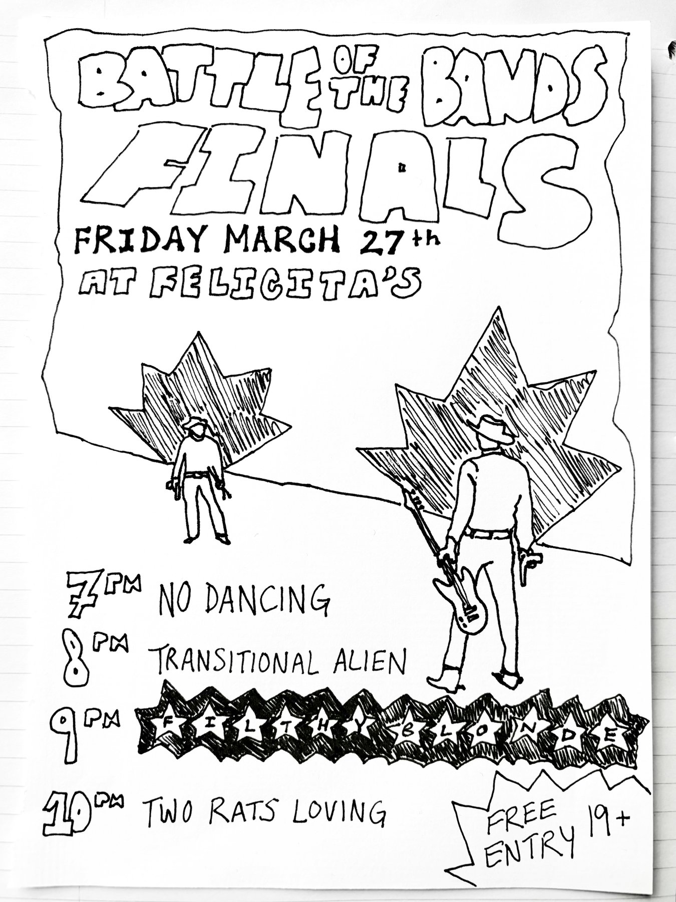 Gig poster by Sonia Rosenberger (1 of 6)