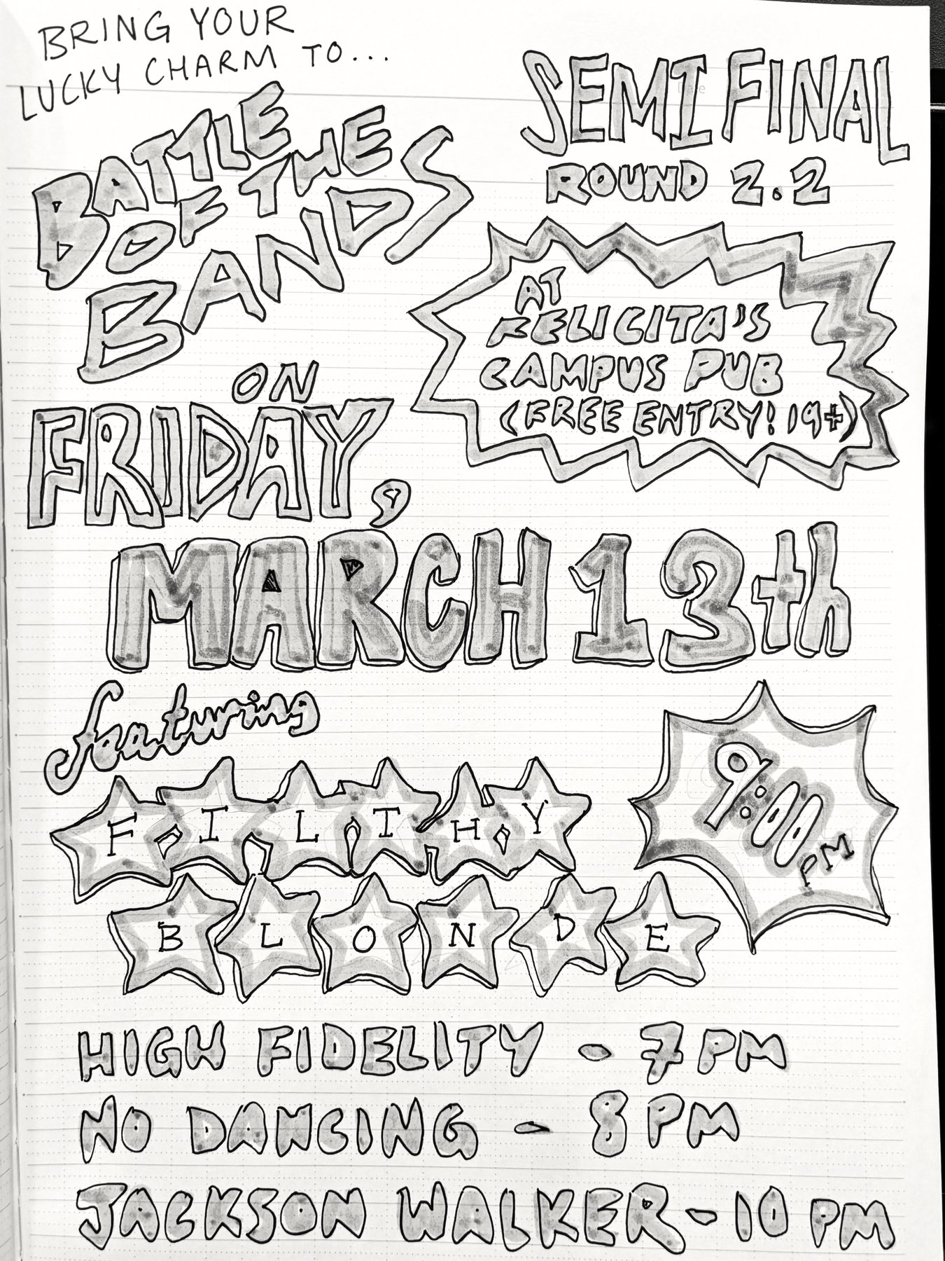 Gig poster by Sonia Rosenberger (2 of 6)